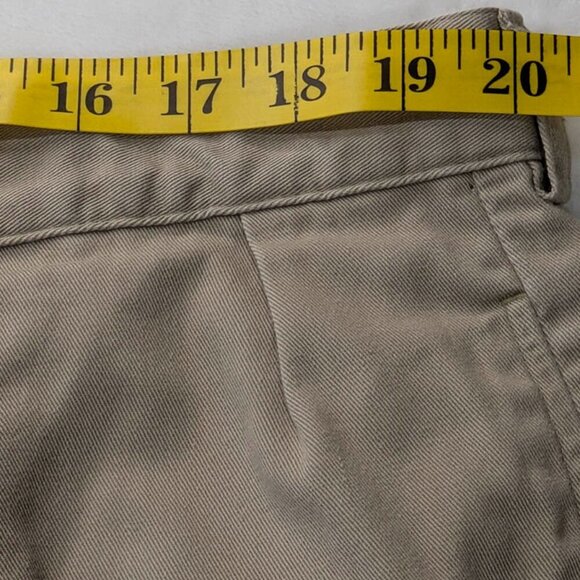 Polo Ralph Lauren Chino Shorts Mens 40 Khaki Beige Pleated High Rise Pockets - Picture 6 of 13